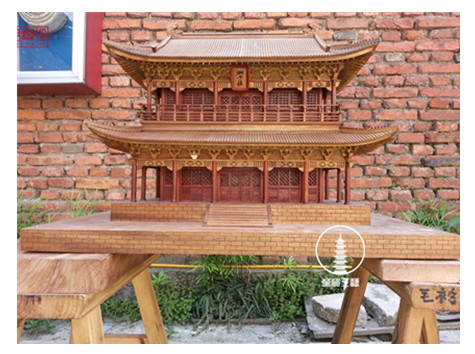 木制古建筑模型